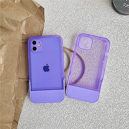 Clear Stand Holder Case for iPhone
