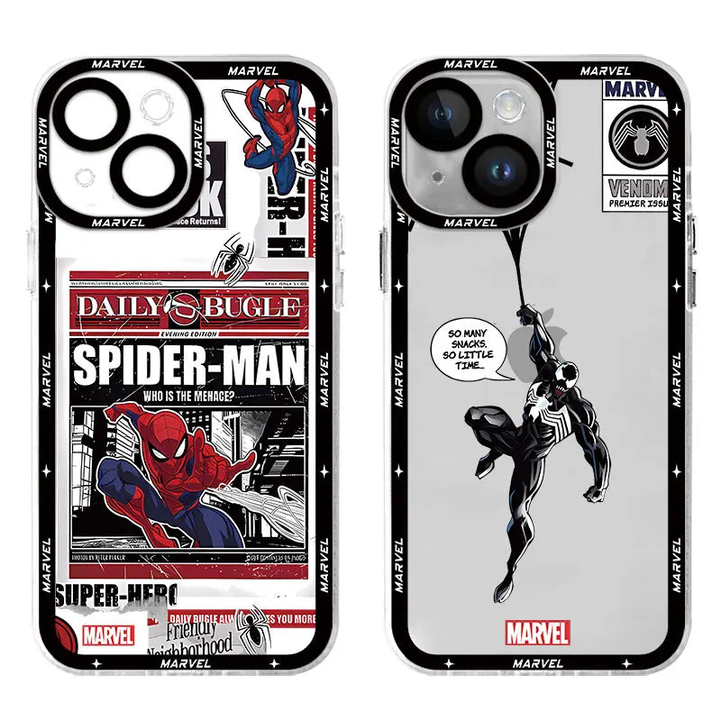Marvel Venom Spiderman Clear iPhone Case
