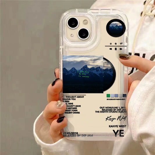New Rapper Kanye West Hot Album Clear Phone Case
