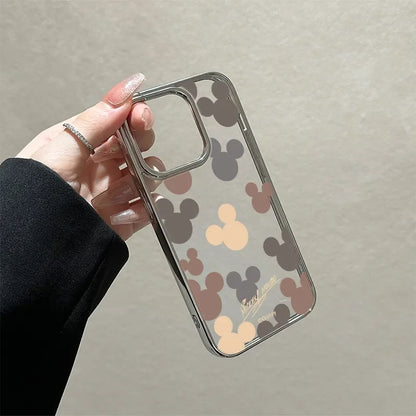 Full Screen Mickey Minnie Mouse Head Strap Phone Case