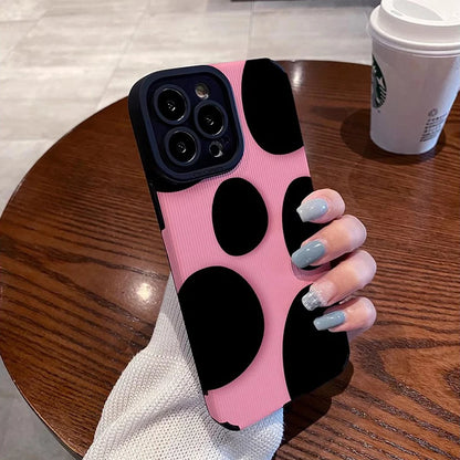 Fashion Pebble Pink Silicone Phone Case