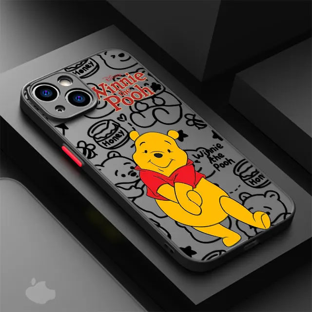 Disney Winnie The Pooh Transparent Phone Case for iPhone