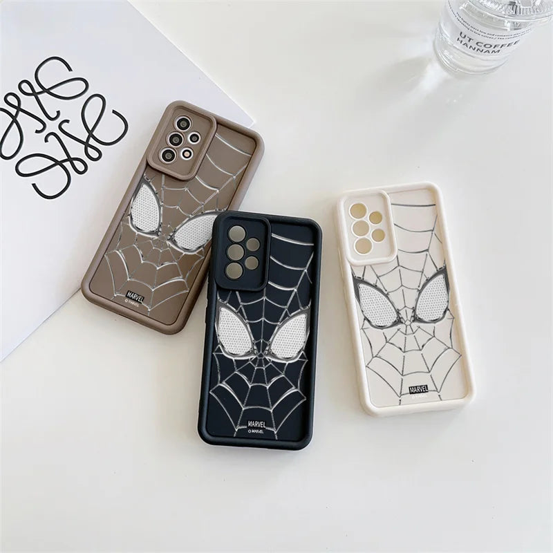Phone Case Cool Spider-Man Eyes Silicone 3D Cute New Design
