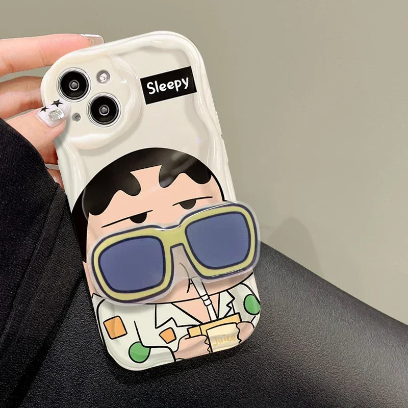 C-Crayon S-ShinChan Wave Clear Phone Case