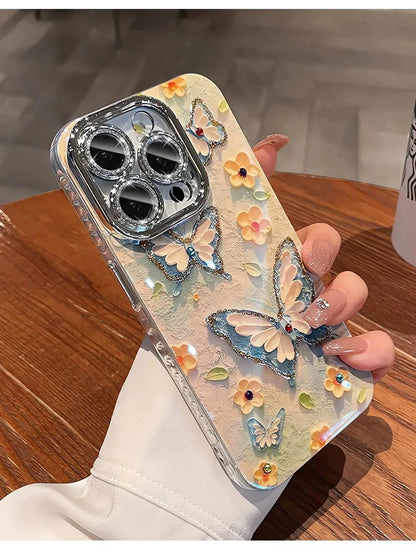 Butterfly Glitter Phone Case