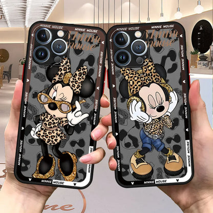 Disney Leopard Mickey Minnie Phone Case for iPhone