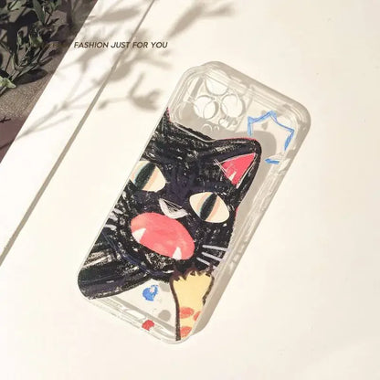 Angry Cat Clear Case for iPhone