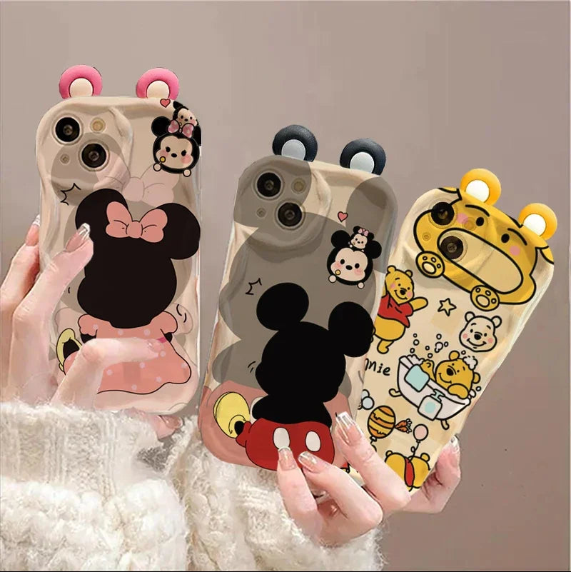 3D Ears Mickey Winnie Minnie Phone Case
