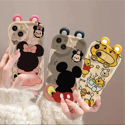 3D Ears Mickey Winnie Minnie Phone Case