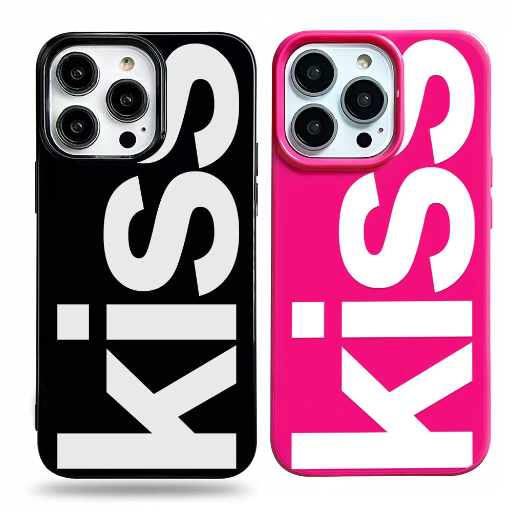 Personalized English Letters Kiss Phone Case
