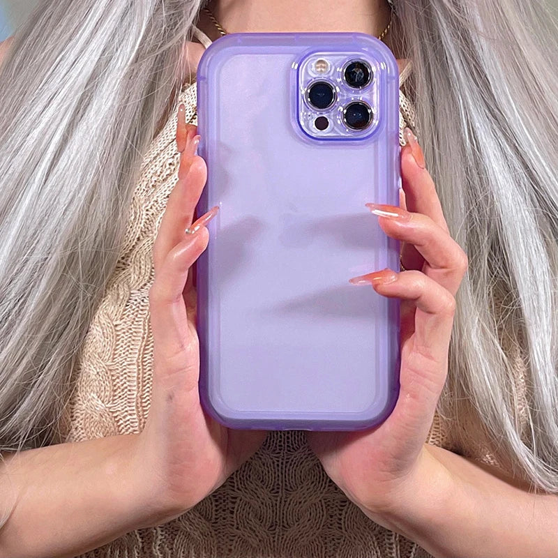 INS Solid Color Phone Case