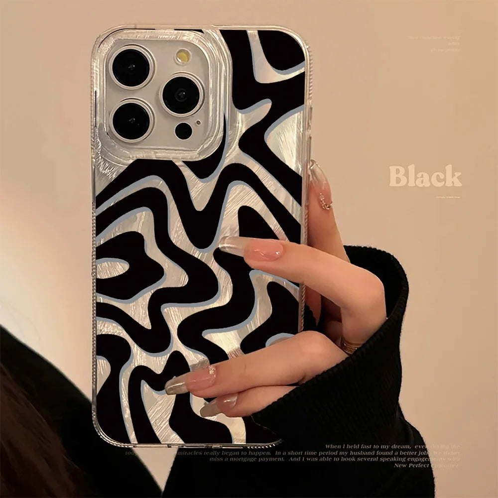 Luxury Laser Wave Pattern Phone Case Cover