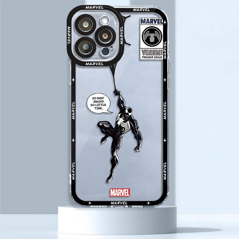 Marvel Venom Spiderman Clear iPhone Case