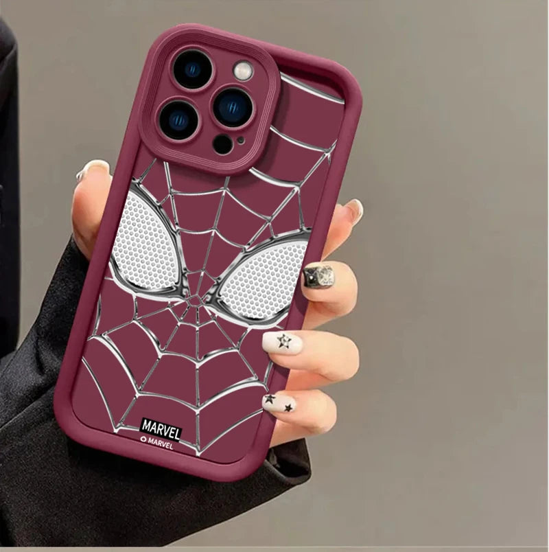 Phone Case Cool Spider-Man Eyes Silicone 3D Cute New Design