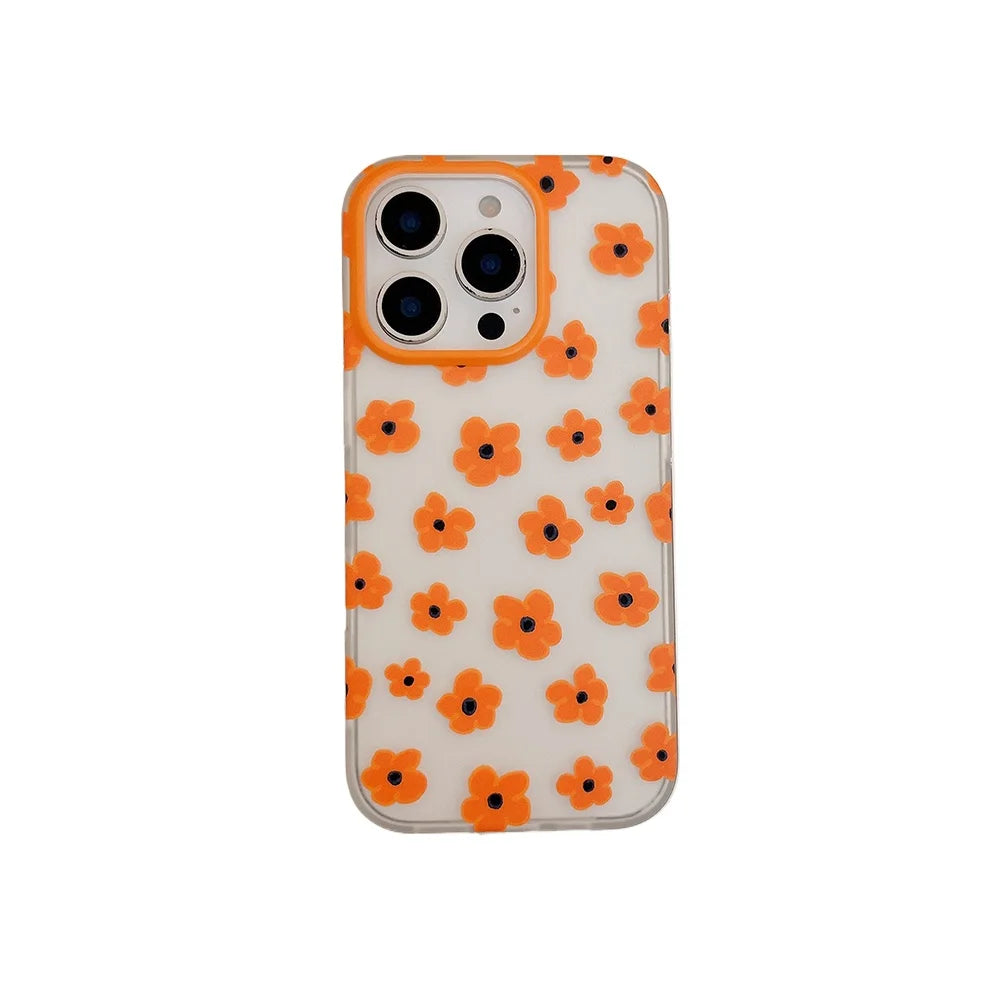 Cute Floral Lovely Flowers Clear Phone Case