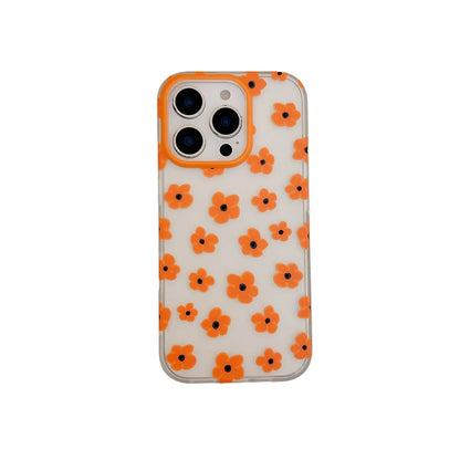 Cute Floral Lovely Flowers Clear Phone Case