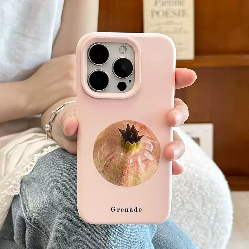 Ins Tomato Pomegranate Muffin Chair Apple Soft Silicone Phone Case