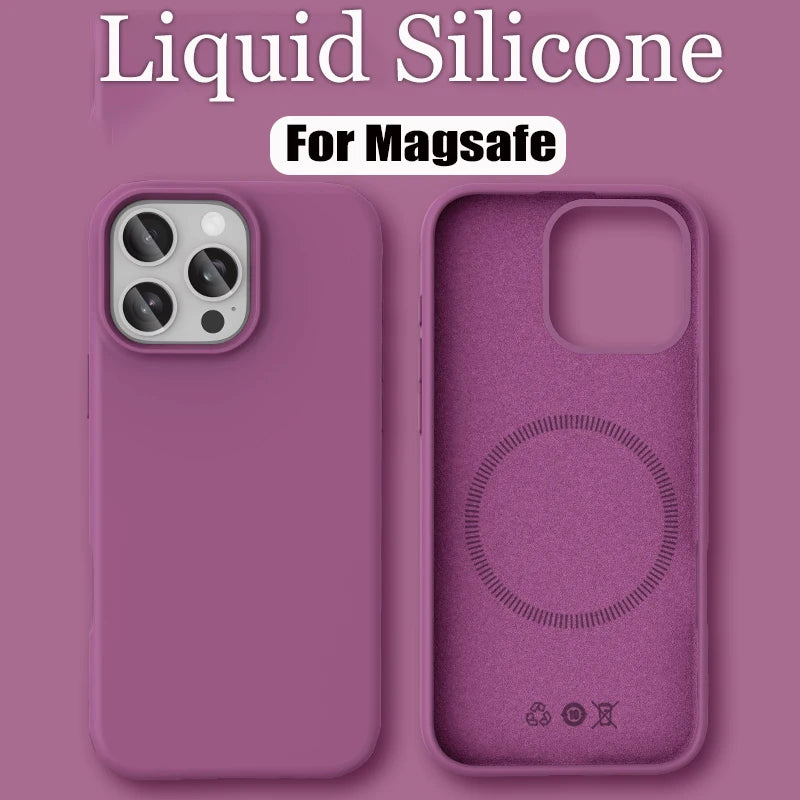 Luxury Liquid Silicone For Magsafe Phone Case New