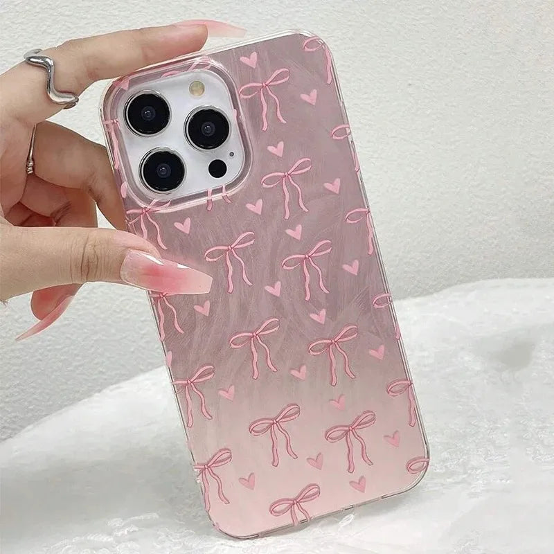 Fashionable Butterfly Bow Print Phone Cases