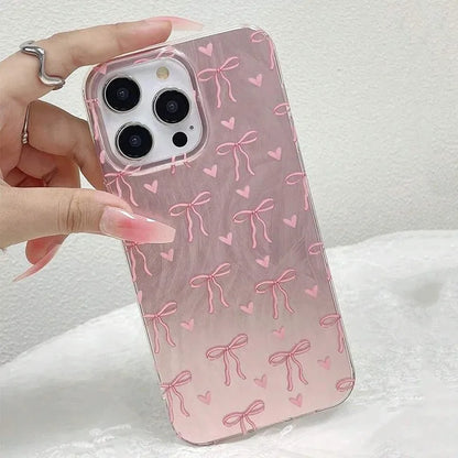 Fashionable Butterfly Bow Print Phone Cases