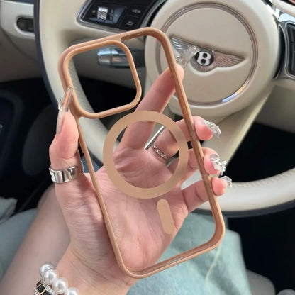 Luxury Wireless Charge Magsafe Transparent Phone Case