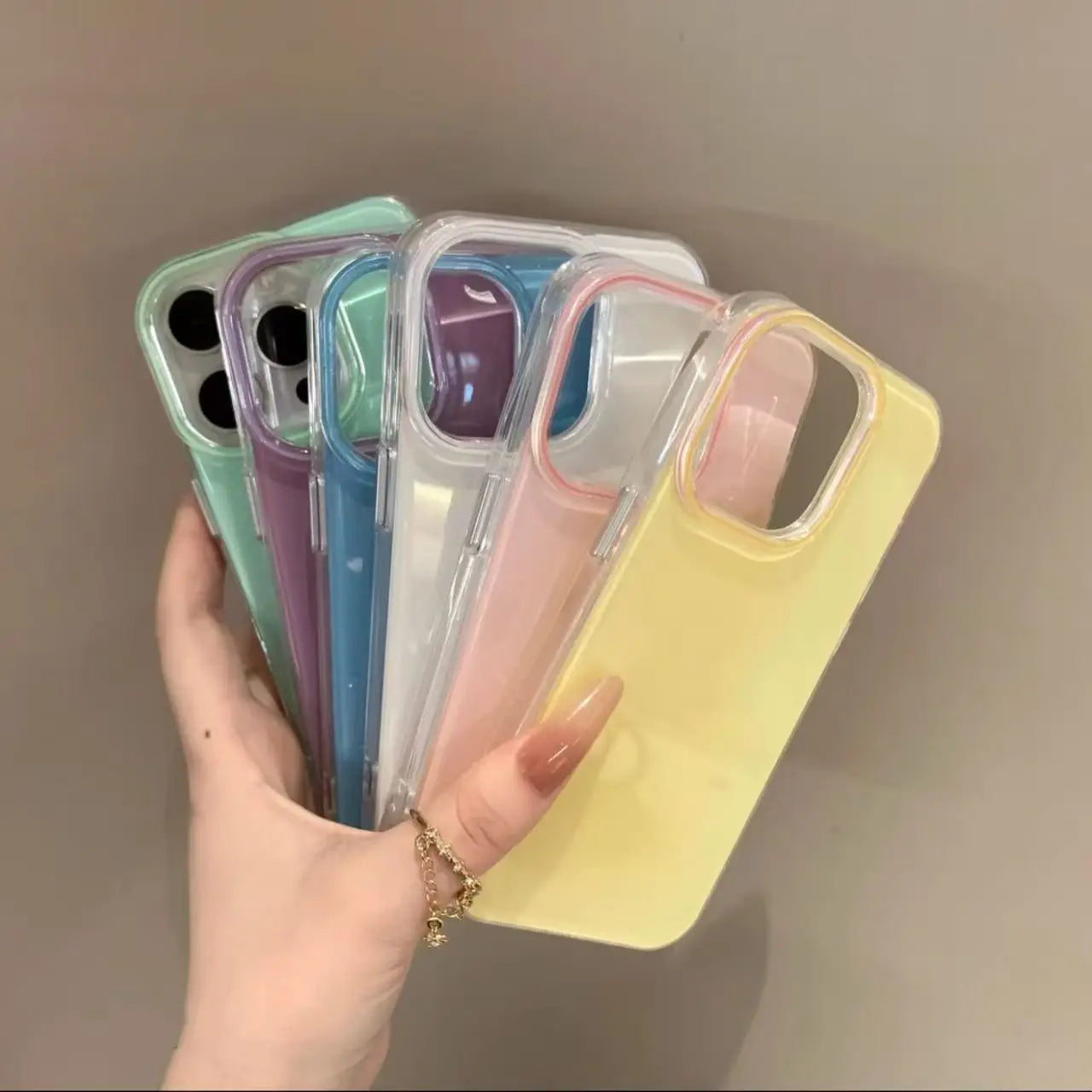 Fashion Candy Shockproof Silicone Bumper Phone Case