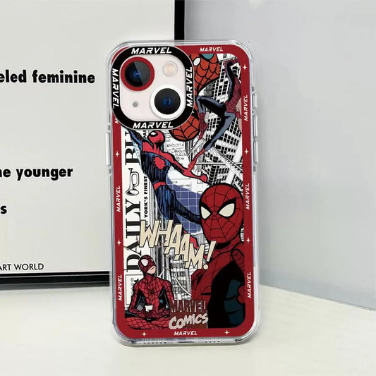 Marvel Spiderman Clear Soft iPhone Case