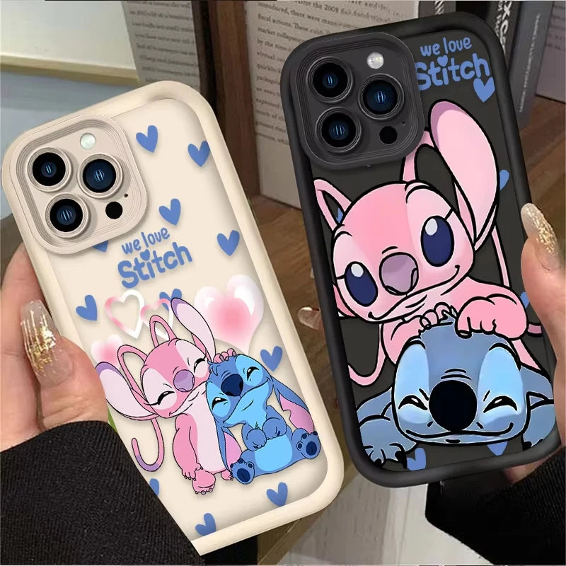 Cute Disney Stitch Angel Love Phone Case
