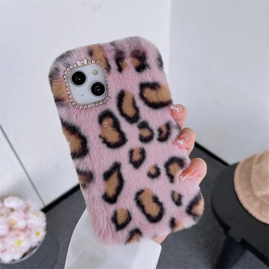 Fashion Leopard Tiger Pattern Furry Girl Case