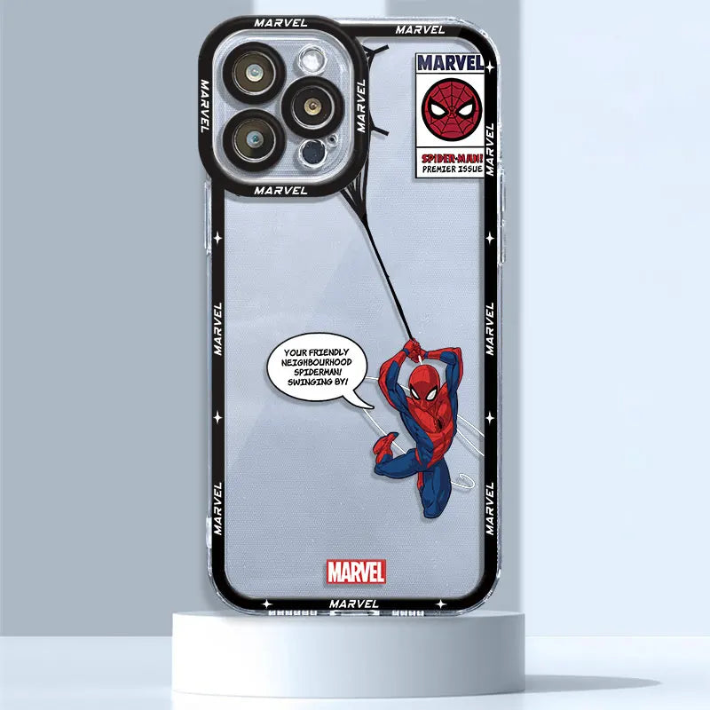 Marvel Venom Spiderman Clear iPhone Case