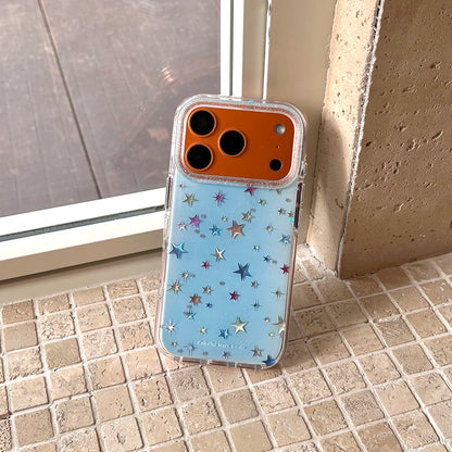 Cute Laser Star Pattern Phone Case