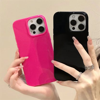 Soft Silicone Glossy Shockproof Phone Case