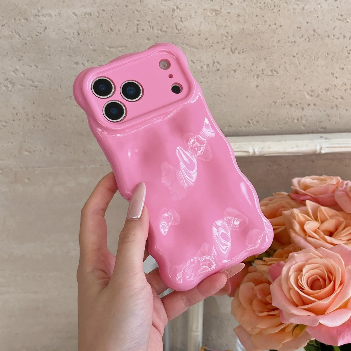 Fashion Meteorite Wave Bubble Silicone Phone Case