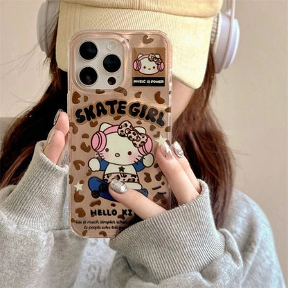 Y2k Sanrios Leopard Hellokitty Phone Case New