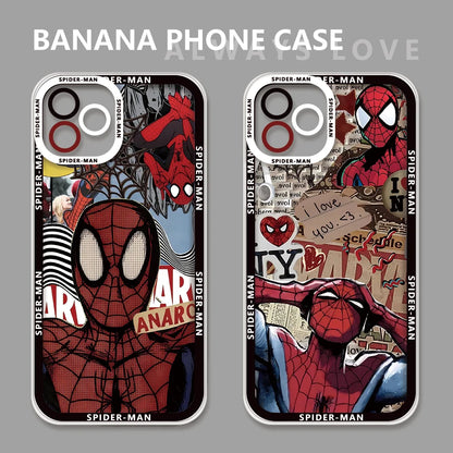 Marvel Spider-Man Clear Shockproof iPhone Case