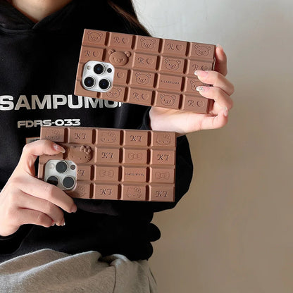 Cute Cartoon Hello Kitty Bear Chocolate Phone Cases