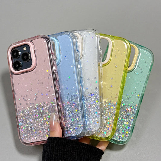 Glitter Shiny Bling Stars TPU Phone Case