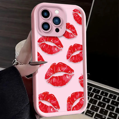 Sexy Red Lips Fashion Phone Soft Phone Case