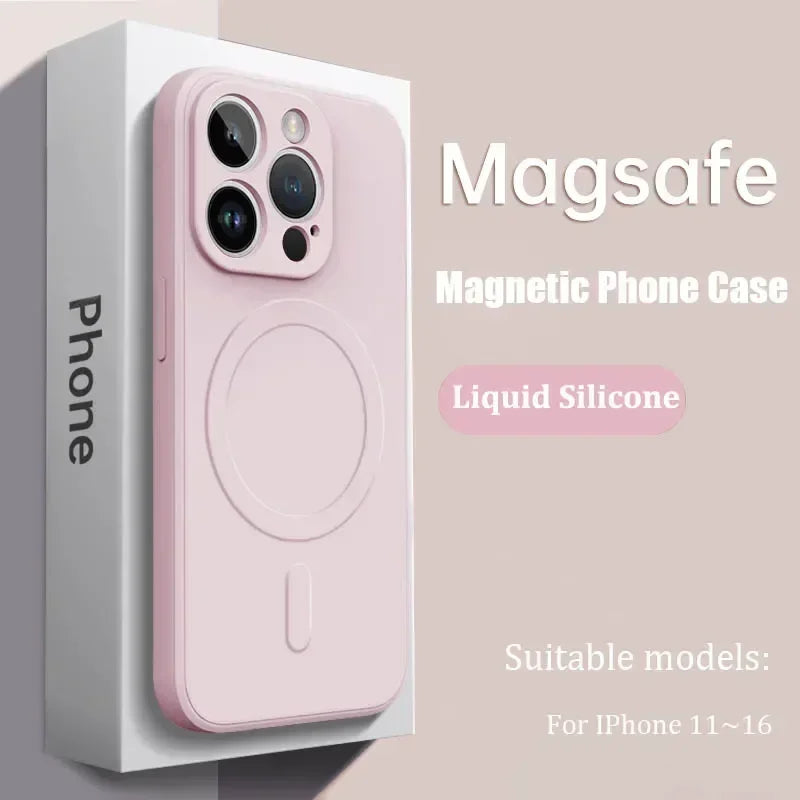 Luxury Magsafe Liquid Silicone Soft Phone Case New