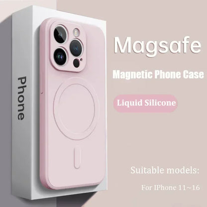 Luxury Magsafe Liquid Silicone Soft Phone Case New