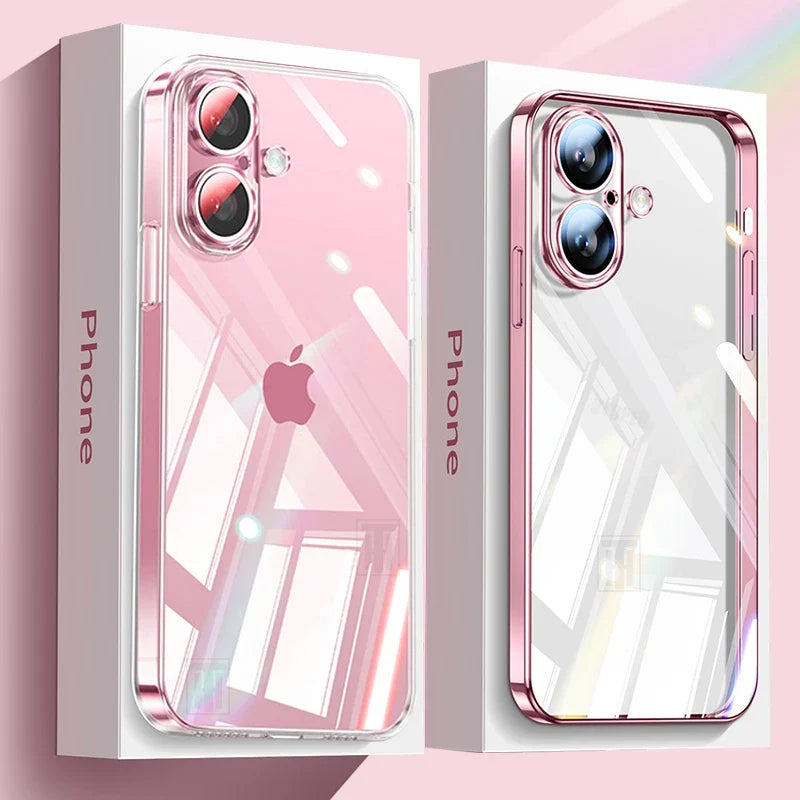 Clear Plating Phone Case for iPhone