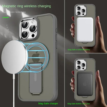 Invisible Stand Magnetic Case for iPhone