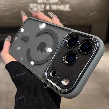 Luxury Magnetic Metal Lens Bumper Protection Phone Case New