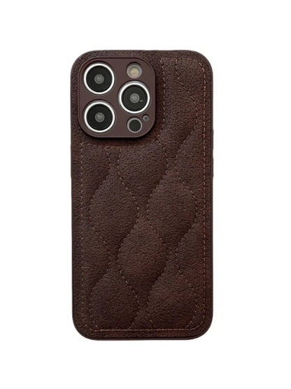 Retro Brown Water Ripple The Puffer Shockproof Protective Phone Case