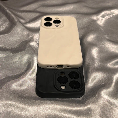 Soft Fold Pattern Phone Case Candy Bumper Silicone