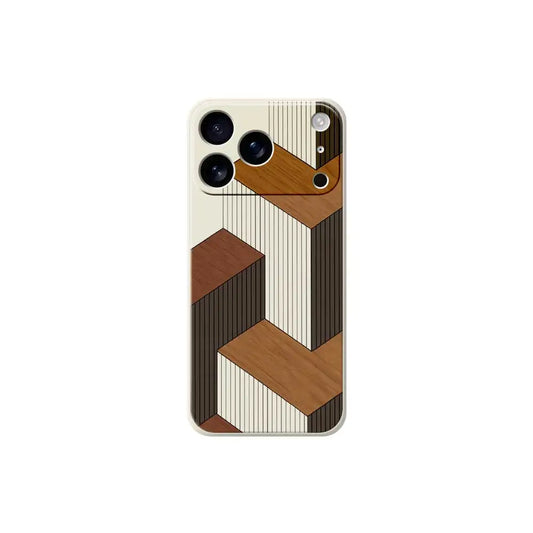 Geometric Wooden Phone Cases
