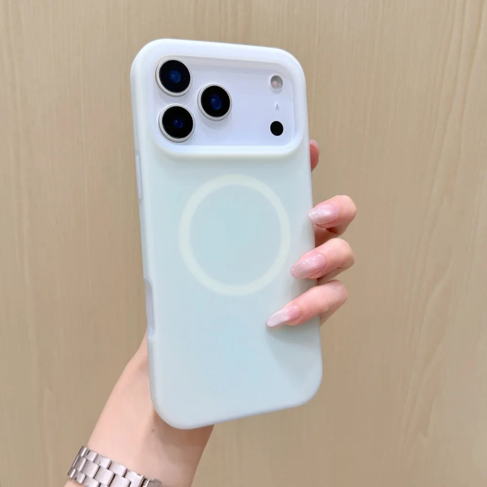 Candy Color Soft Jelly Liquid Silicone For Magsafe Magnetic Wireless Charge Phone Case