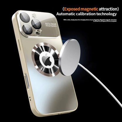 Titanium Metallic Magnetic Matte Case for iPhone