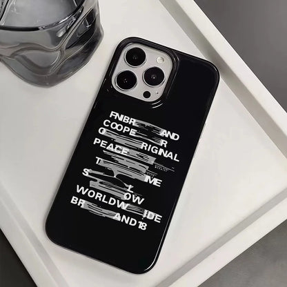 Creative Luxury Phone Case Graffiti English Shockproof
