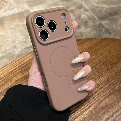 Original Liquid Silicone For Magsafe Soft Phone Case